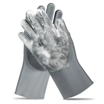 UAMLY Guantes para el cuidado de mascotas - gris - Uamly - Comparador de precios