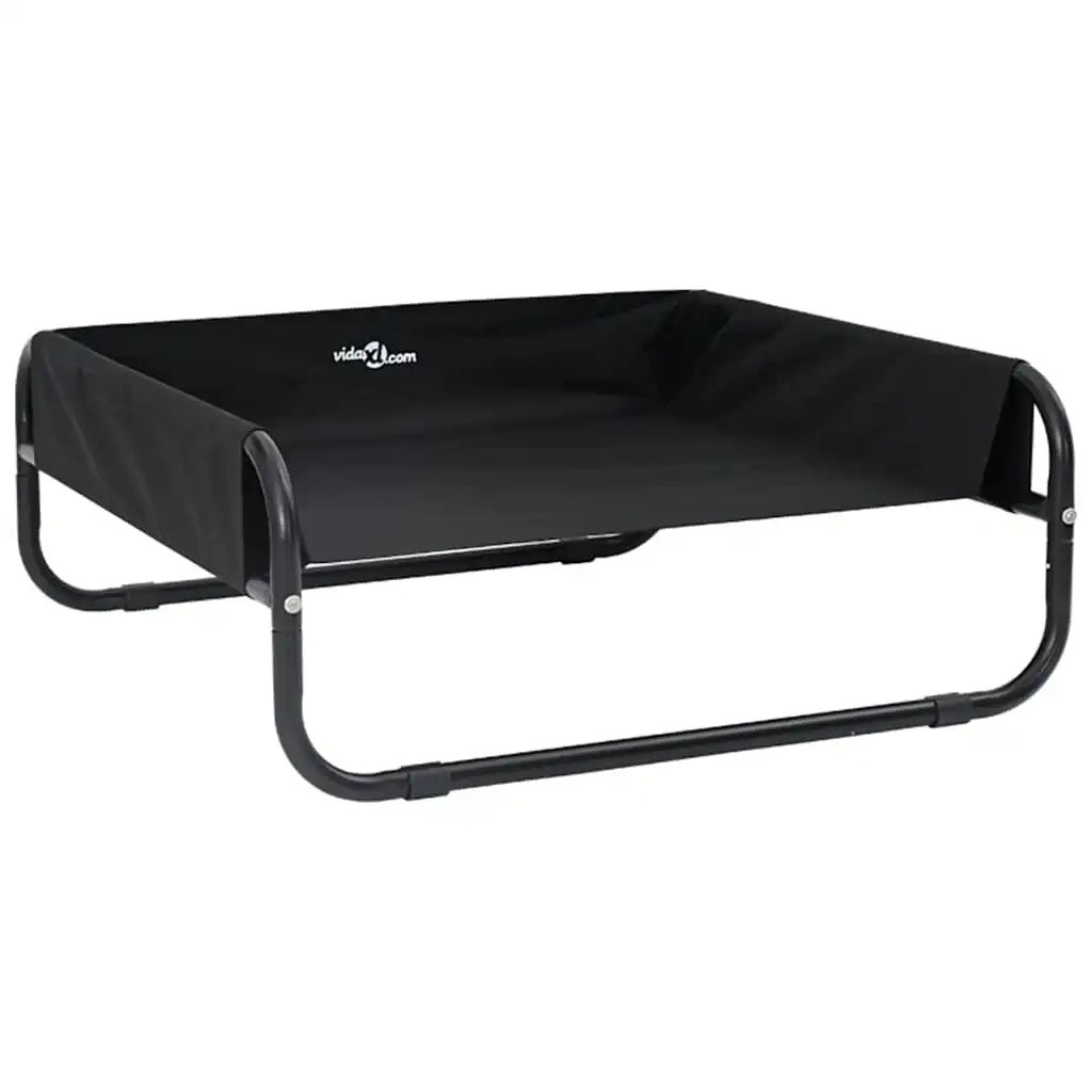 vidaXL Cama Elevada para Perros Sofá Silla Tela Oxford y Acero Negro - 75 x 75 x 30 cm - VIDAXL - Comparador de precios