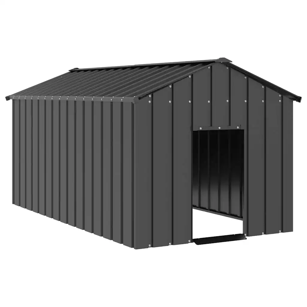 vidaXL Caseta para perros con techo acero galvanizado - 131 x 101 x 102 cm - VIDAXL - Comparador de precios