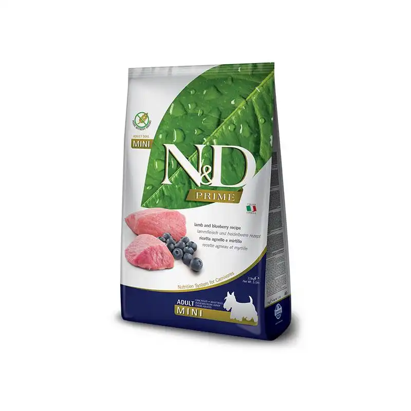 Farmina N&D Grain Free Adult Mini cordero 2.5 Kg.
