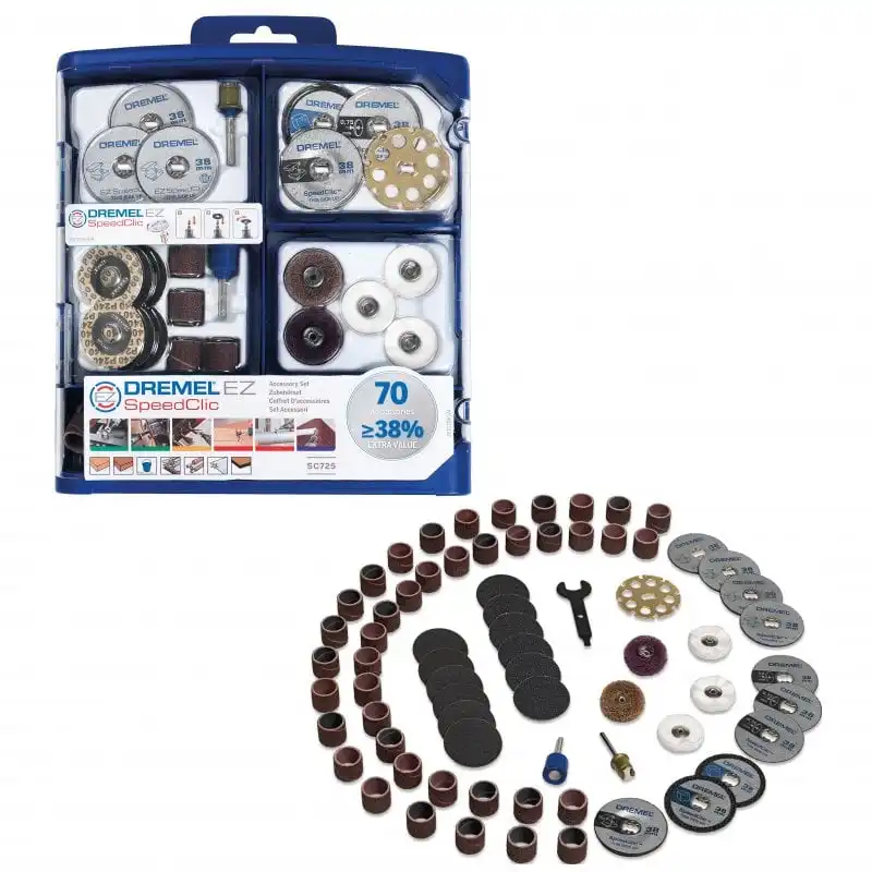 Dremel SC725 EZ SpeedClic Kit de 70 Accesorios