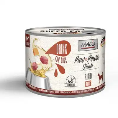 MAC's Dog Paw Power Drink 6 x 185 g - Vacuno - MACs - Comparador de precios
