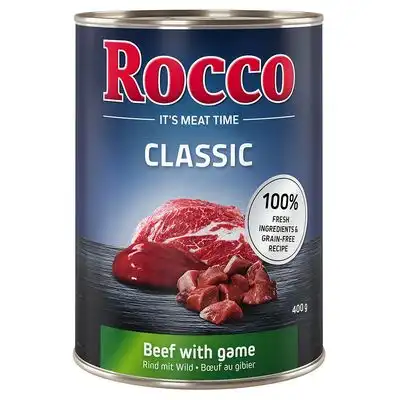 Oferta de prueba: Rocco comida húmeda 1 x  400 g - Vacuno con caza (Rocco Classic) - Rocco - Comparador de precios