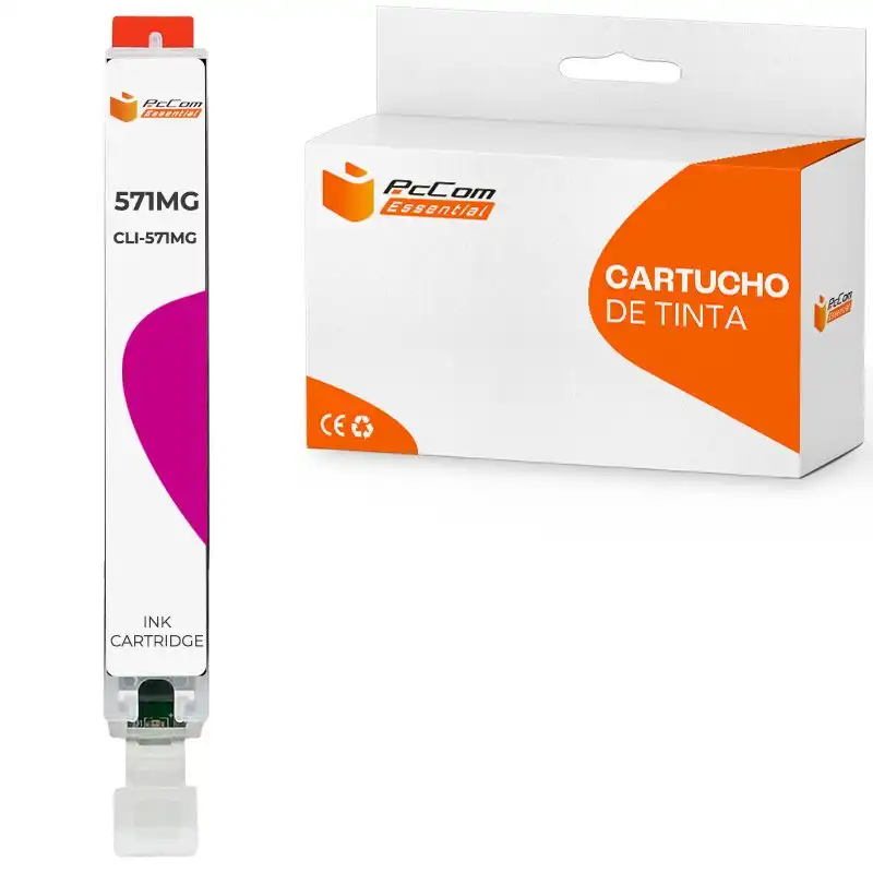 Pccom Essential Canon Cli571xl Cartucho Tinta Compatible Magenta