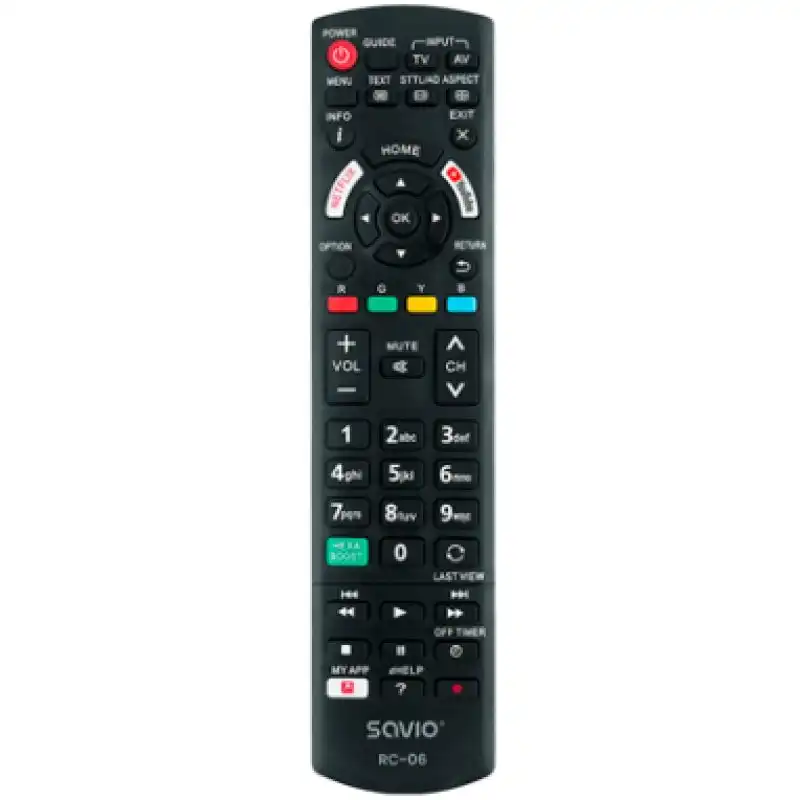 Savio RC-06 Mando TV Compatible Panasonic Smart TV