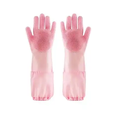 UAMLY Guantes de limpieza de silicona extendidos para gatos - rosa - Uamly - Comparador de precios