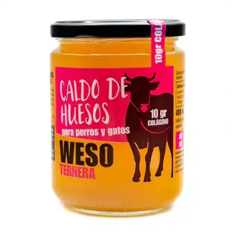 Weso Ternera Caldo de Huesos para Perros y Gatos, 400 ml - Weso - Comparador de precios