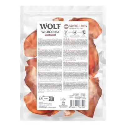 Wolf of Wilderness Orejas de cerdo Premium "Strong lands" - 10 unidades - Wolf of Wilderness - Comparador de precios