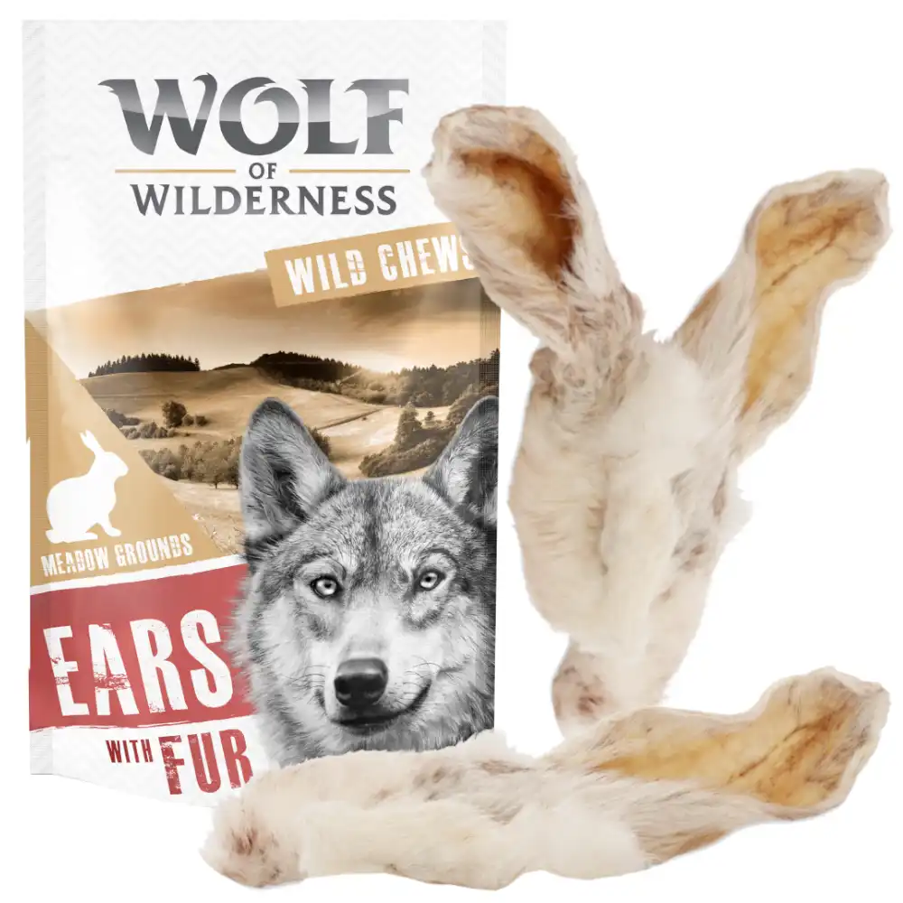 Wolf of Wilderness orejas de conejo con pelo - 200 g (10 uds. aprox.) - Wolf of Wilderness - Comparador de precios