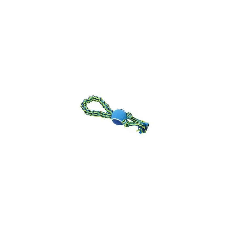Buster Colour cuerda elastica doble nudo y pelota, Color Verde
