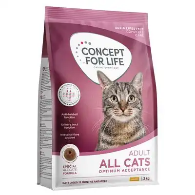 Concept for Life All Cats Adult pienso - NUEVO: 3 kg - Concept for Life - Comparador de precios
