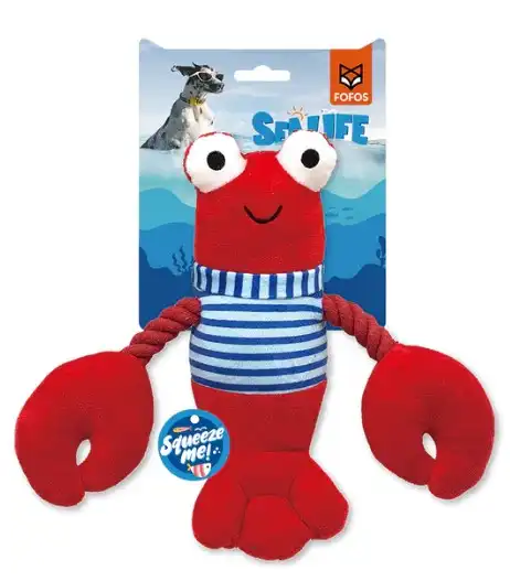 Fofos Peluche langosta con cuerda para perros - 22 cm x 8.5 cm x 25.5 cm - Fofos - Comparador de precios