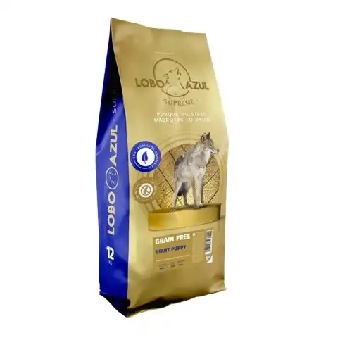 Lobo azul pienso grain free sabor pollo para cachorros grandes y gigantes - Piensos Lobo Azul - Comparador de precios