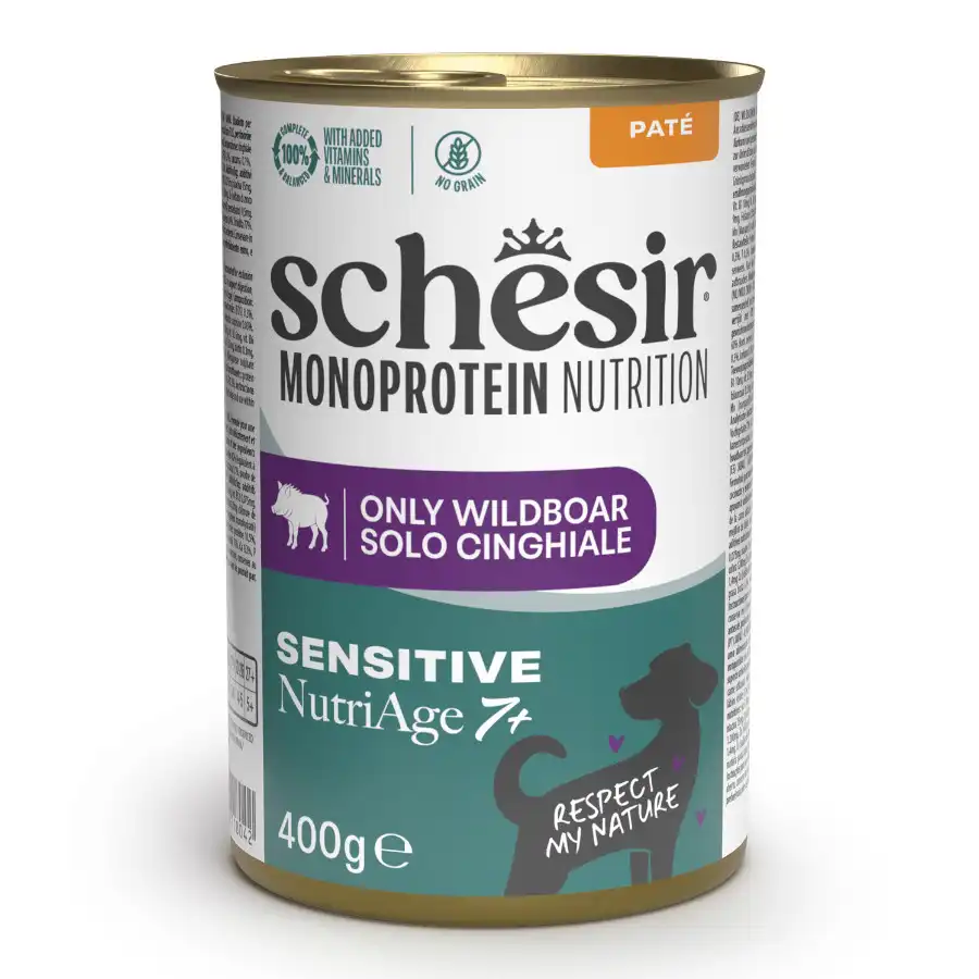 Schesir Monoprotein Lata Jabalí para perros - 400 g - Schesir - Comparador de precios