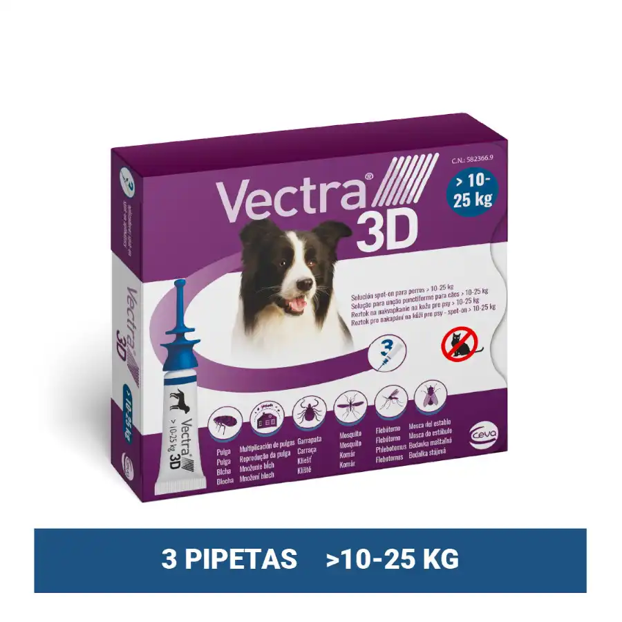 Vectra 3D Pipetas Antiparasitarias para perros