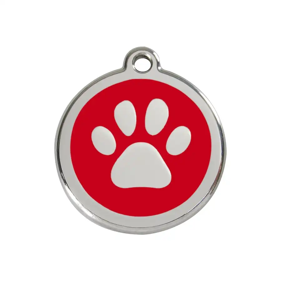 Placa identificativa Huella Rojo M - RedDingo - Comparador de precios