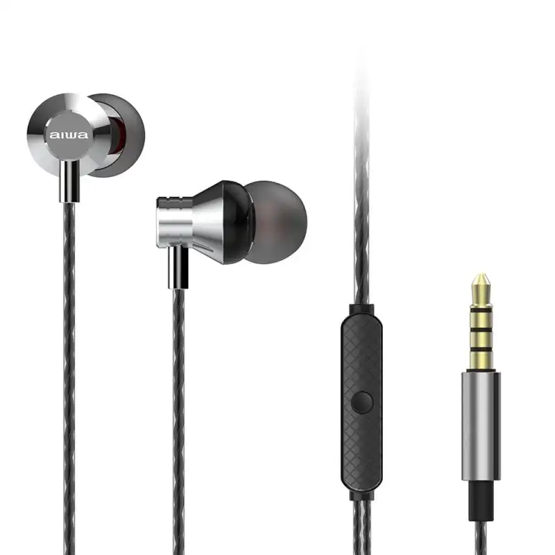 Aiwa ESTM-50 Auriculares con Micrófono Plateados