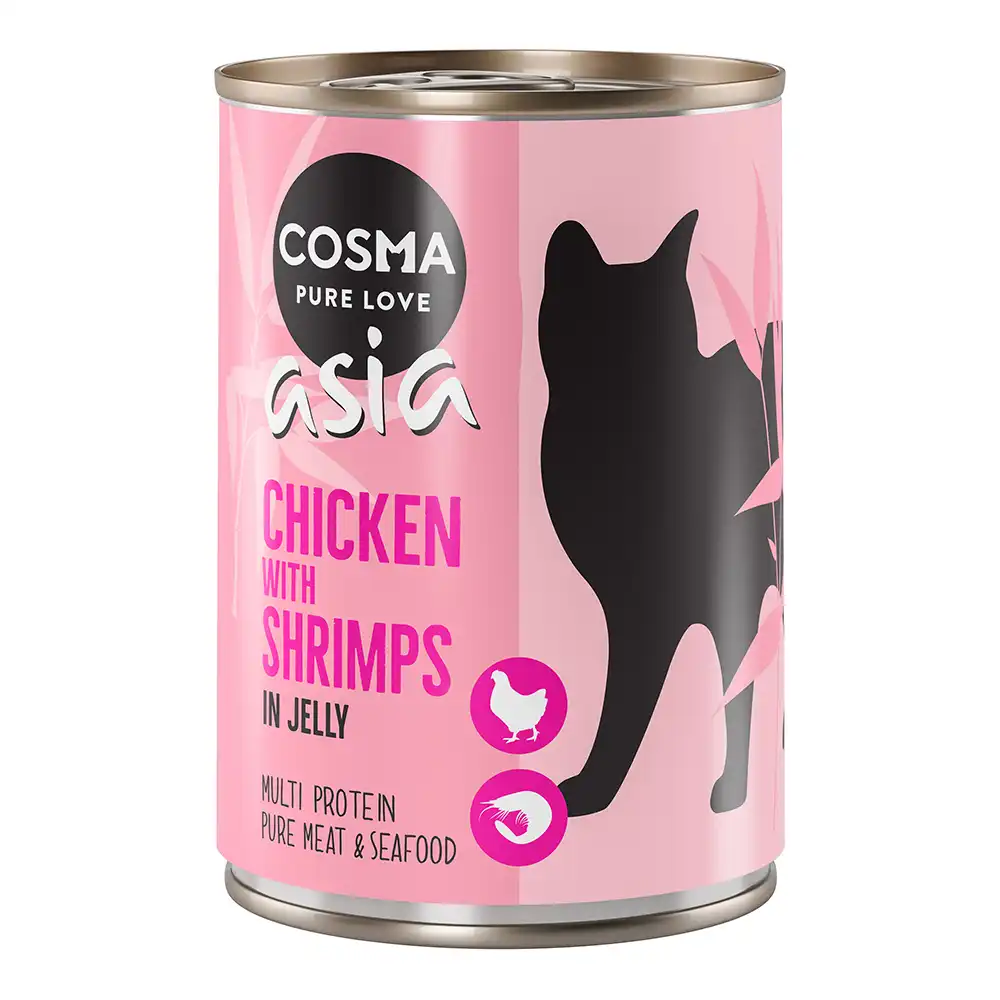 Cosma Asia en gelatina 6 x 400 g - Pollo con gambas