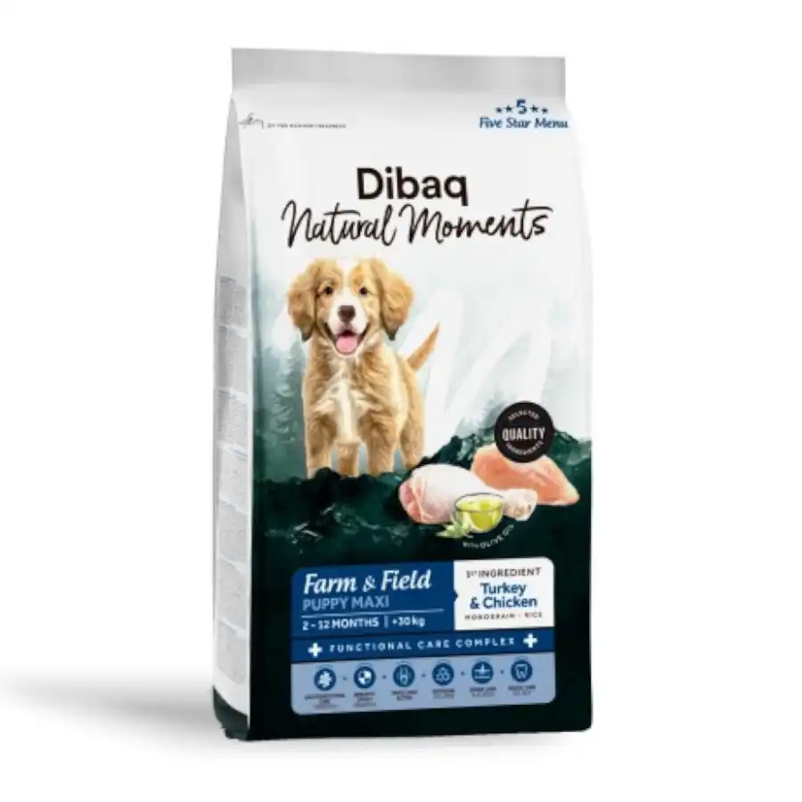 Dibaq Natural Moments Pienso Maxi Pavo y Pollo para cachorros - 2 kg - Dibaq - Comparador de precios