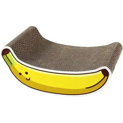 HausPets Árbol rascador cartón gatos formas curvas plátano, cebolla - Banana. - HausPets - Comparador de precios