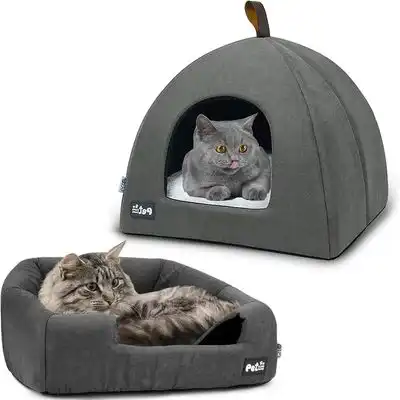 IntiMeg Cama cálida para gatos o gatitos - 40*40*38 cm - IntiMeg - Comparador de precios