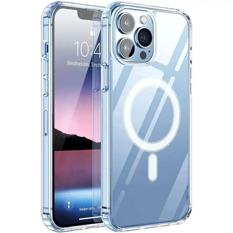 Max Power Digital Funda Compatible Magsafe para Apple iPhone 13 Transparente Magnética