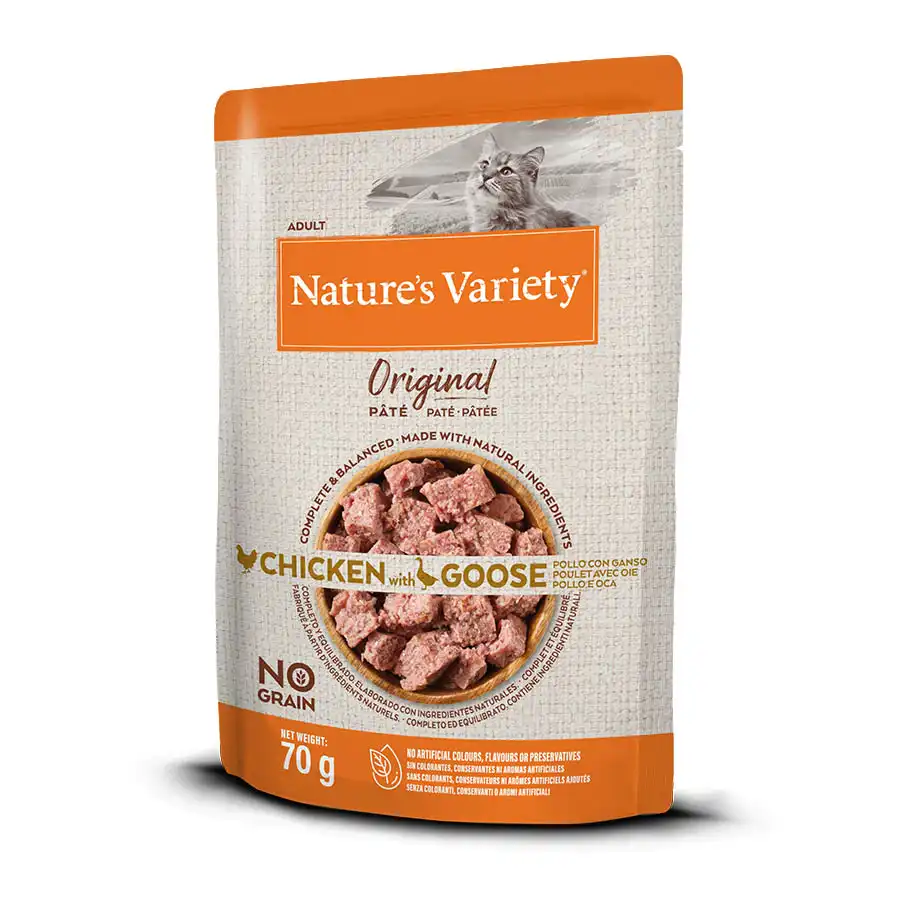 Nature's Variety Adult Original pollo y ganso sobre para gatos