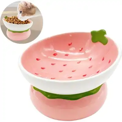 Qinhul Cuenco de cerámica inclinado para gatos - Artículo 1 - Qinhul - Comparador de precios