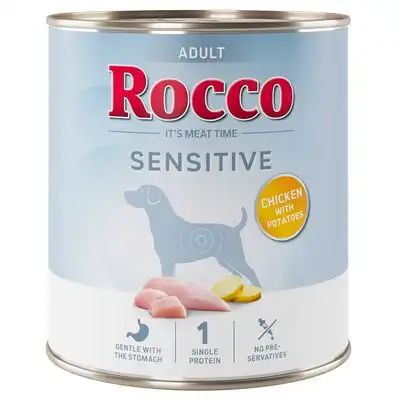 Rocco Sensitive 6 x 800 g - Nueva receta: Pollo con patatas - Rocco - Comparador de precios