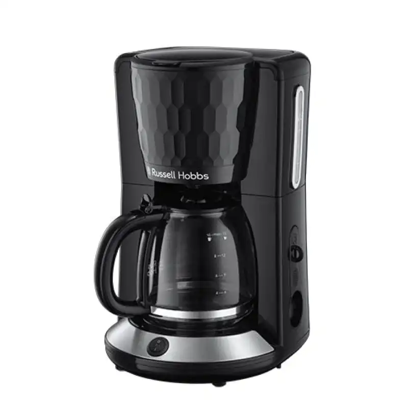 Russell Hobbs Honeycomb Black Coffee Maker Cafetera de Filtro 1.2L Negra