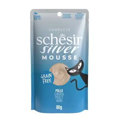 Schesir Silver Mousse 12 x 80 g - Pollo - Schesir - Comparador de precios
