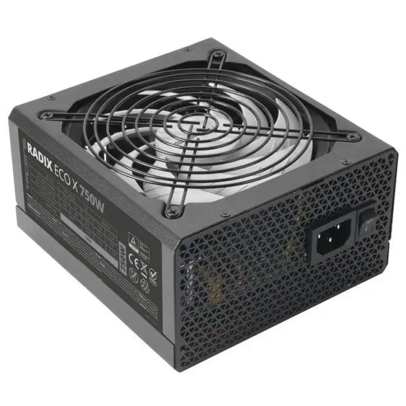 Tacens RADIX ECO X 750 Fuente Alimentación ATX 750W 6 Años Garantía 87% SMD DC-DC AI-RPM FDB Negro