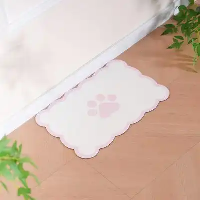 UAMLY Alfombrilla absorbente para comederos y bebederos de gatos - Rosa - Uamly - Comparador de precios