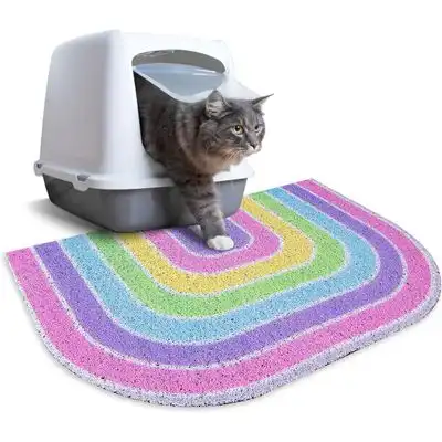 UAMLY Alfombrilla para arenero de gato, diseño de panal (Estilo 2) - Estilo 2 50*80cm - Uamly - Comparador de precios