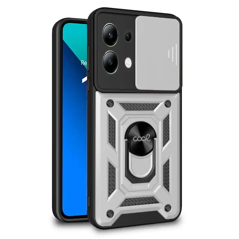 Cool Funda Hard Ring Plata para Xiaomi Redmi Note 13