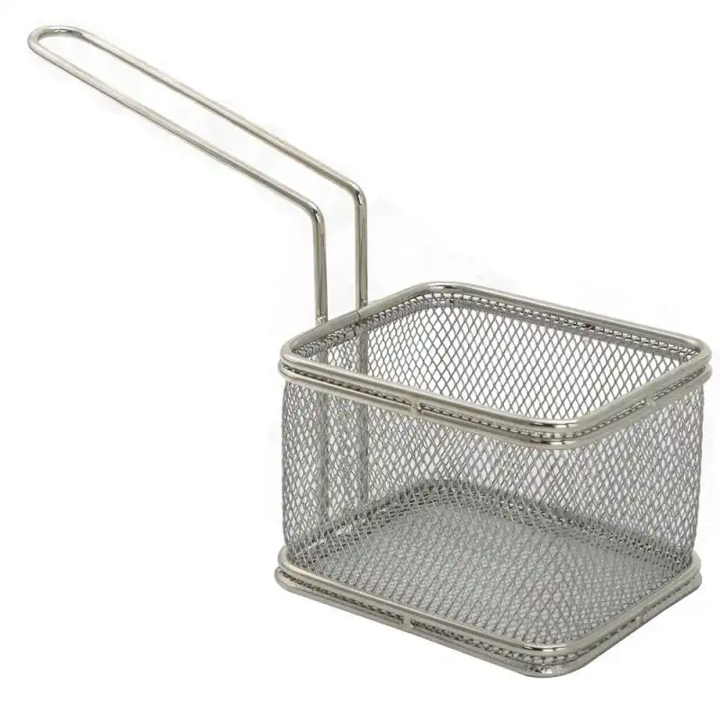 Oryx Cesta para Freír Mini con Mango Acero Inoxidable 10x8x7cm