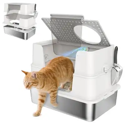 PawHut Arenero para Gato 60.2x40.2x44.5 cm Gris Claro - 1 Article - PawHut - Comparador de precios