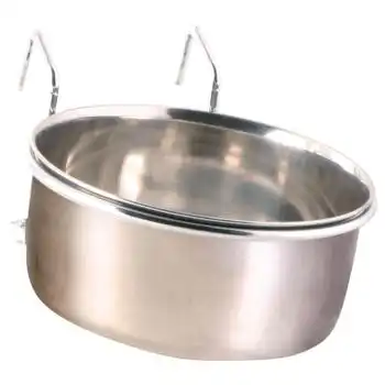 Trixie Comedero-bebedero Acero, Con Gancho, 0.6 L, Ø12 Cm - Trixie - Comparador de precios