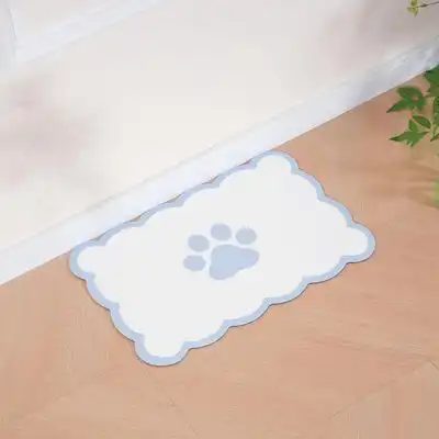 UAMLY Alfombrilla absorbente para comederos y bebederos de gatos - Azul - Uamly - Comparador de precios