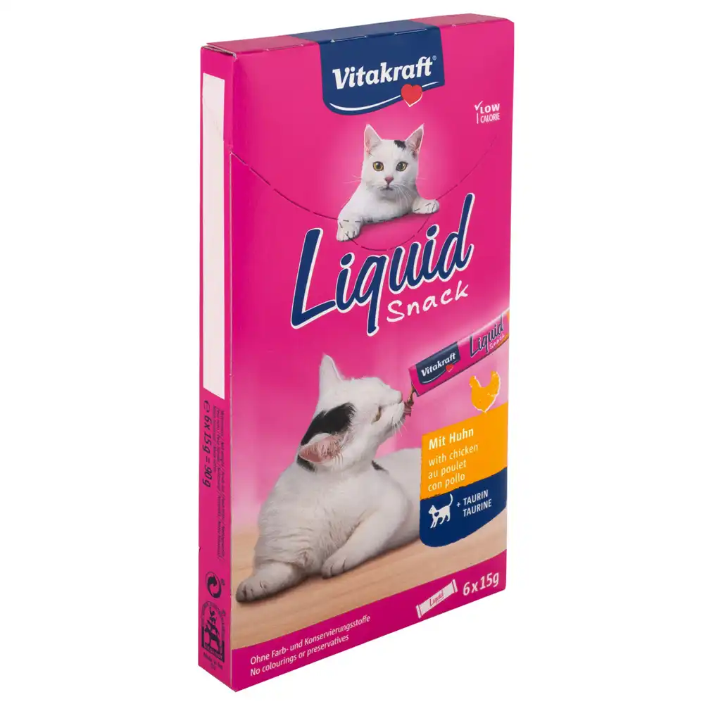 Snack Vitakraft Cat Liquid Pollo y Taurina