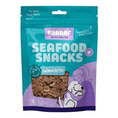 Braaaf Snacks de mariscos con salmón - 70 g - Braaaf - Comparador de precios