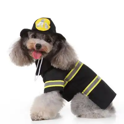 Coco Pup Disfraz de perro bombero para Halloween - Negro L - Coco Pup - Comparador de precios