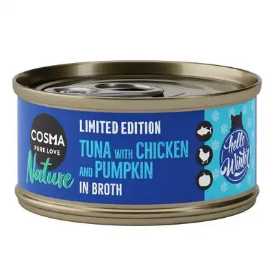 Cosma Nature Atún con pollo y calabaza - Edición de invierno - 6 x 70 g - Cosma - Comparador de precios