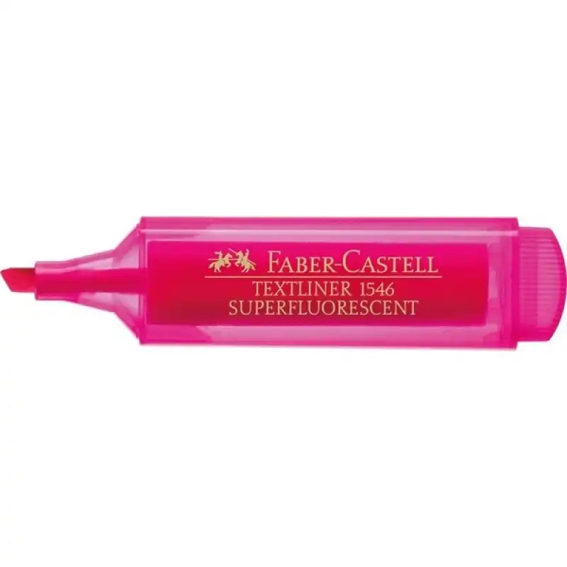 Faber Castell Textliner 46 Caja de 10 Marcadores Fluorescentes Rosa