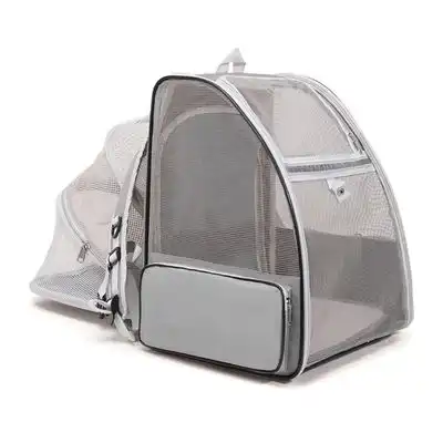 FurryFusion Mochila para mascotas expandible y plegable - gris - Furry Fusion - Comparador de precios