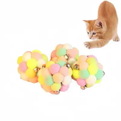 FurryFusion Pelotas de peluche con forma de gato, juego de 4 - Artículo 4 - Furry Fusion - Comparador de precios