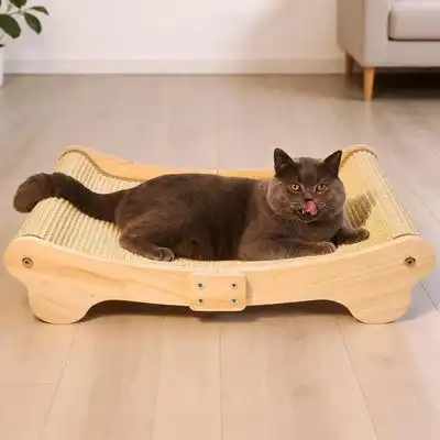 HausPets Rascador sisal gatos, cama curva 160°, alfombrilla 603714 cm - 60 cm - HausPets - Comparador de precios