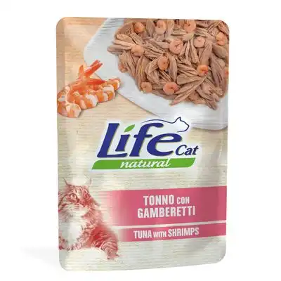 Life Cat Natural Adult 24 x 70 g - Pack Ahorro - Atún con gambas - Life Cat Natural - Comparador de precios