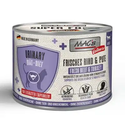 MAC's Cat Vetcare Urinary 6 x 200 g - vacuno fresco y pavo - MACs Vetcare - Comparador de precios