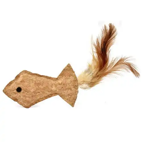 Nayeco Pez de Corcho con Plumas para gatos - Nayeco - Comparador de precios